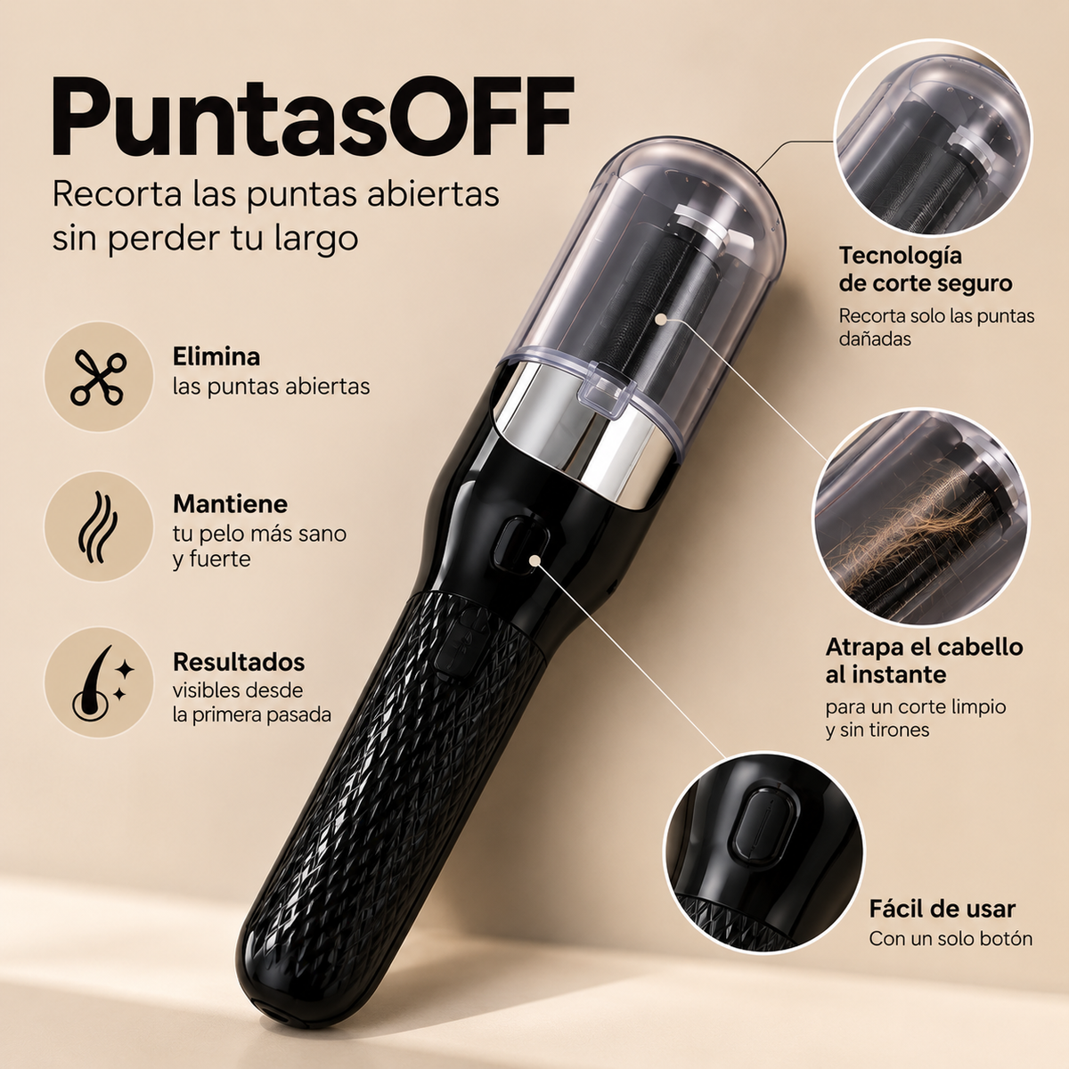 PuntasOFF™ Corta Puntas Pro
